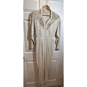 LIM'S Applique Gingham Jumpsuit Women's Size Small